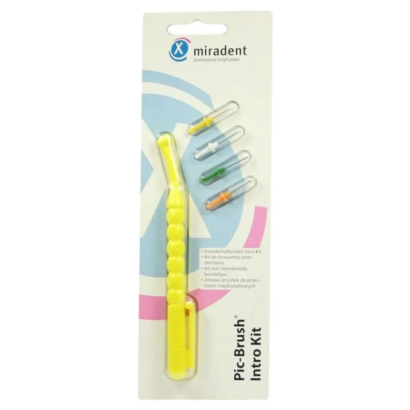 Miradent Interd.pic-brush Intro Kit galben 1 buc — preț și oferte