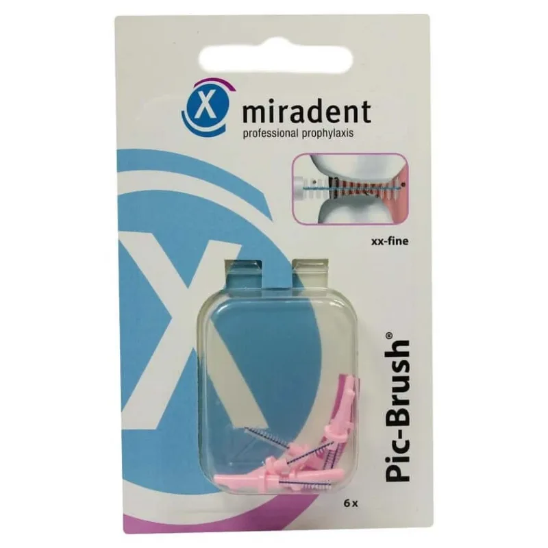 Perii interdentare Miradent Pic-Brush perii de schimb x-large bordeaux 6 buc. — preț și oferte