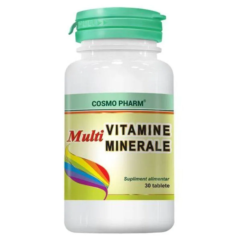 Cosmo Multivitamine si multiminerale, 30 tablete TISHCON CORP — preț și oferte