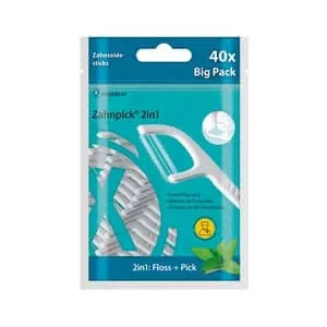 Miradent Zahnpick ață dentară 2in1 mentă 40 buc — preț și oferte
