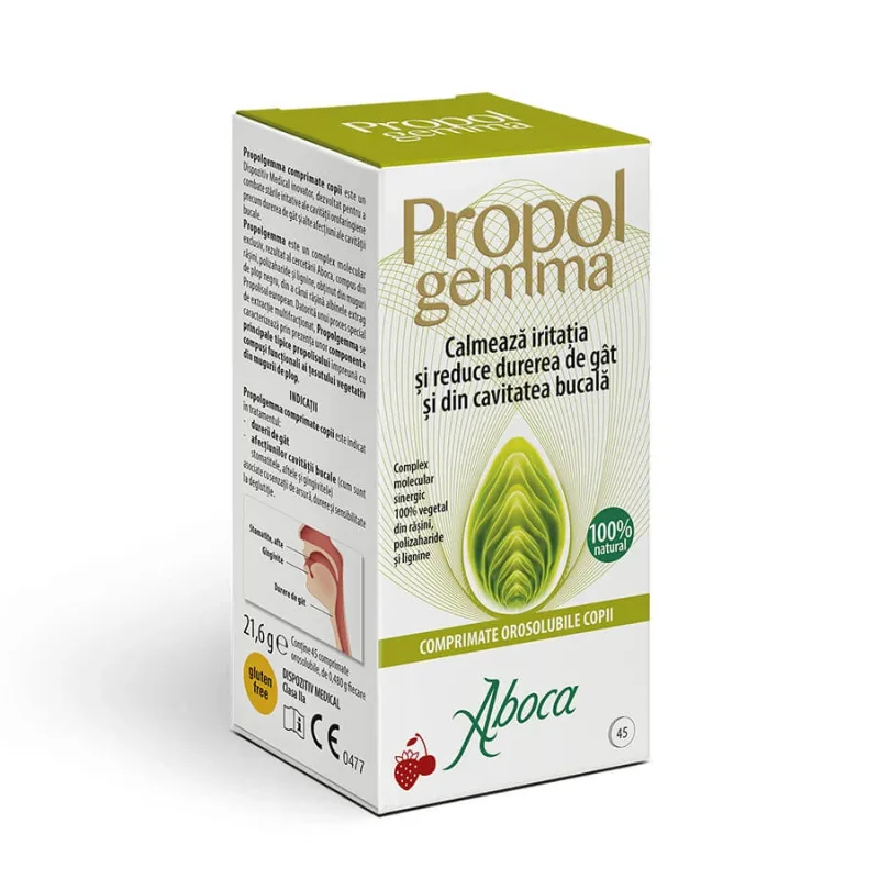 Propolgemma, comprimate orosolubile de gat pentru copii , 45 comprimate, Aboca — preț și oferte
