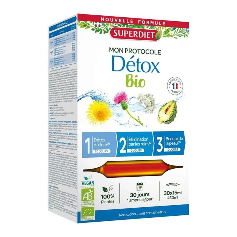 Programul de detoxifiere Superdiet 3x10 fiole 30 fiole — preț și oferte