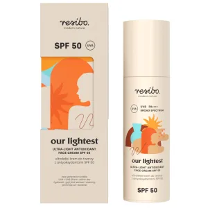 Resibo Our Lightest, cremă de față ultralight cu antioxidanți, SPF 50, 50 ml