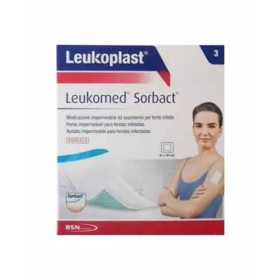 Pansament Leukomed sorbact 8x10 cm 3 bucăți — preț și oferte