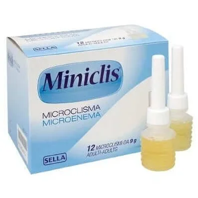 Miniclis adulți 9 g 12 microclisme SELLA — preț și oferte
