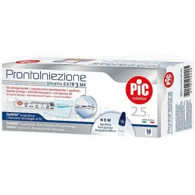 seringă soluție pic gata pentru injectare 2,5 ml ac calibru 23 1 1/4 10 bucăți — preț și oferte