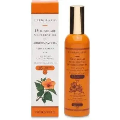 Sun oil accelerator de bronz față și corp spf15 100 ml — preț și oferte