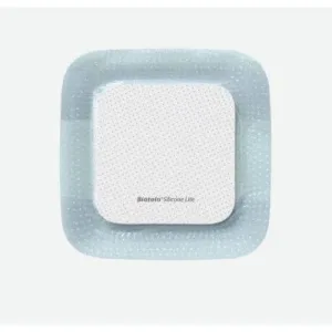 Biatain pansament din spumă poliuretanică cu silicon adeziv margine lite 12,5x12,5 cm 10 bucăți