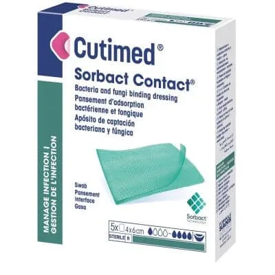 pansament hidrofob cutimed sorbact contact 4x6 cm 5 bucăți — preț și oferte