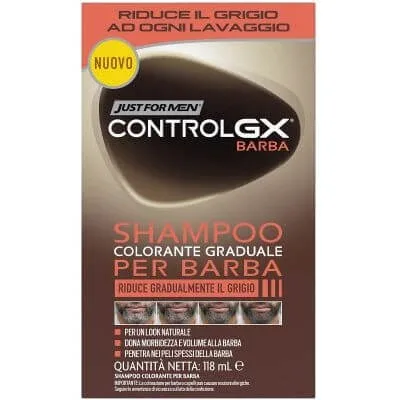 Just for men control gx șampon de colorare treptată a bărbii 118 ml — preț și oferte
