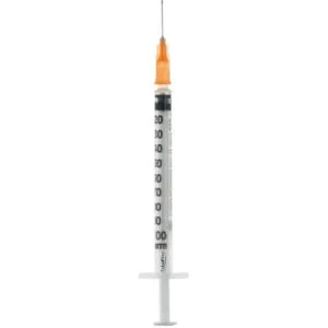 Seringă de insulină extrafină 1ml 100 ui ac detașabil 25 gauge 0,5x16 mm 1 buc