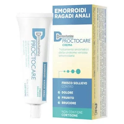 Dermovitamin proctocare cremă hemoroizi fisuri anale 30 ml cu canulă — preț și oferte
