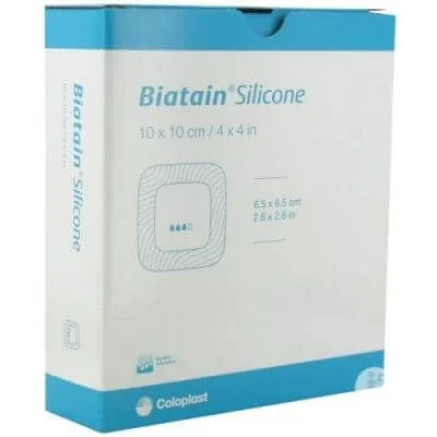 Biatain pansament din spumă poliuretanică cu adeziv siliconic lite 10x10 cm 10 bucăți — preț și oferte