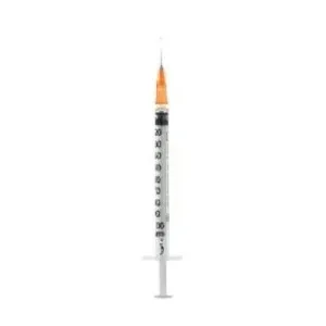 Seringă de insulină extrafină 1ml 100 ui ac detașabil 26 gauge 0,45x12 mm 1 buc