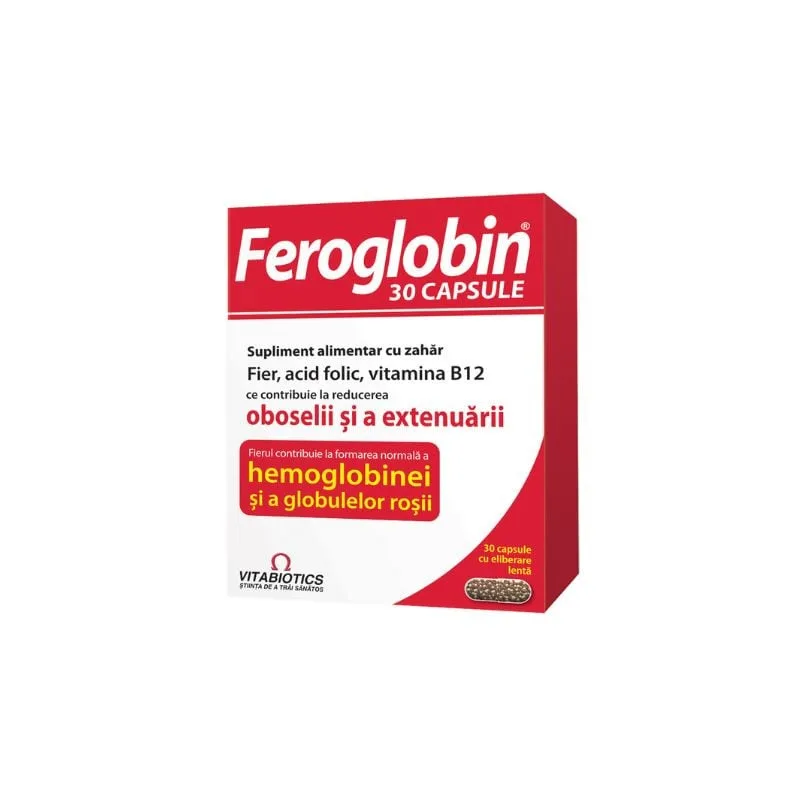 Feroglobin, 30 capsule VITABIOTICS — preț și oferte