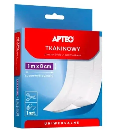 Tencuială textilă, Apteo Care cu pansament, 1m x 8cm, 1 buc — preț și oferte