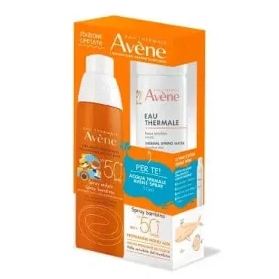Eau thermale avene baby sun spray spf50+ 200 ml + after-sun restaurator 50 ml — preț și oferte