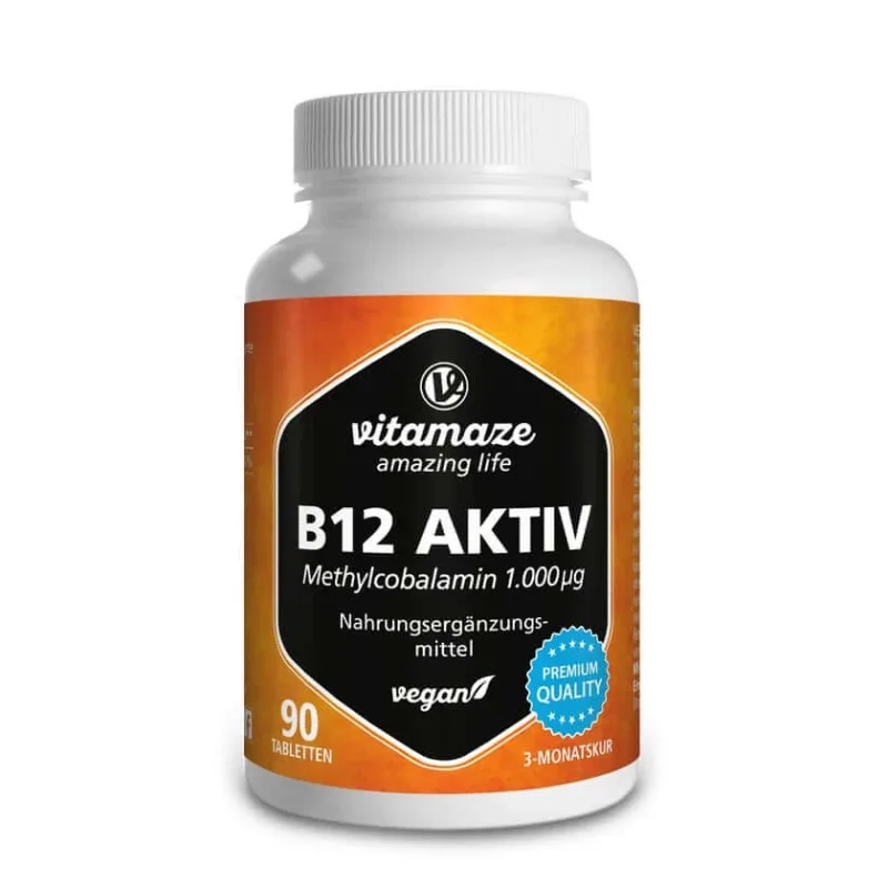 B12 Active 1,000 µg vegan 90 St — preț și oferte