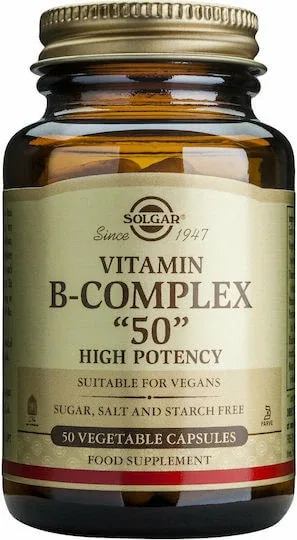 Solgar B-Complex "50", 50 capsule vegetale — preț și oferte