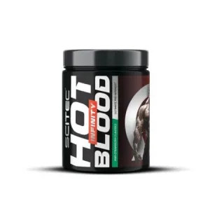 Pre workout cu cofeina Kiwi-Strawberry Hot Blood Infinity, 350 g, Scitec Nutrition
