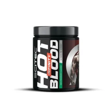 Pre workout cu cofeina Kiwi-Strawberry Hot Blood Infinity, 350 g, Scitec Nutrition — preț și oferte