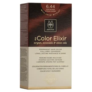 Apivita My Color Elixir Permanent Hair Color N6,44 Blond închis bronz intens