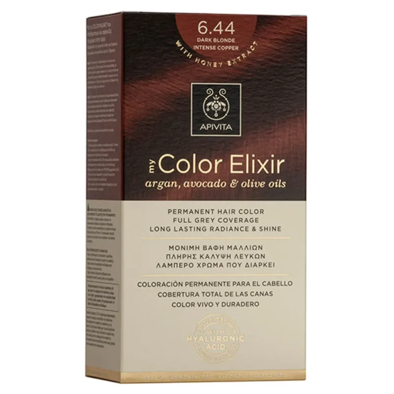 Apivita My Color Elixir Permanent Hair Color N6,44 Blond închis bronz intens — preț și oferte
