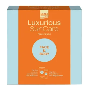 Pachet luxos de protecție solară cu cremă de față SPF50 75ml și cremă de corp SPF30 200ml