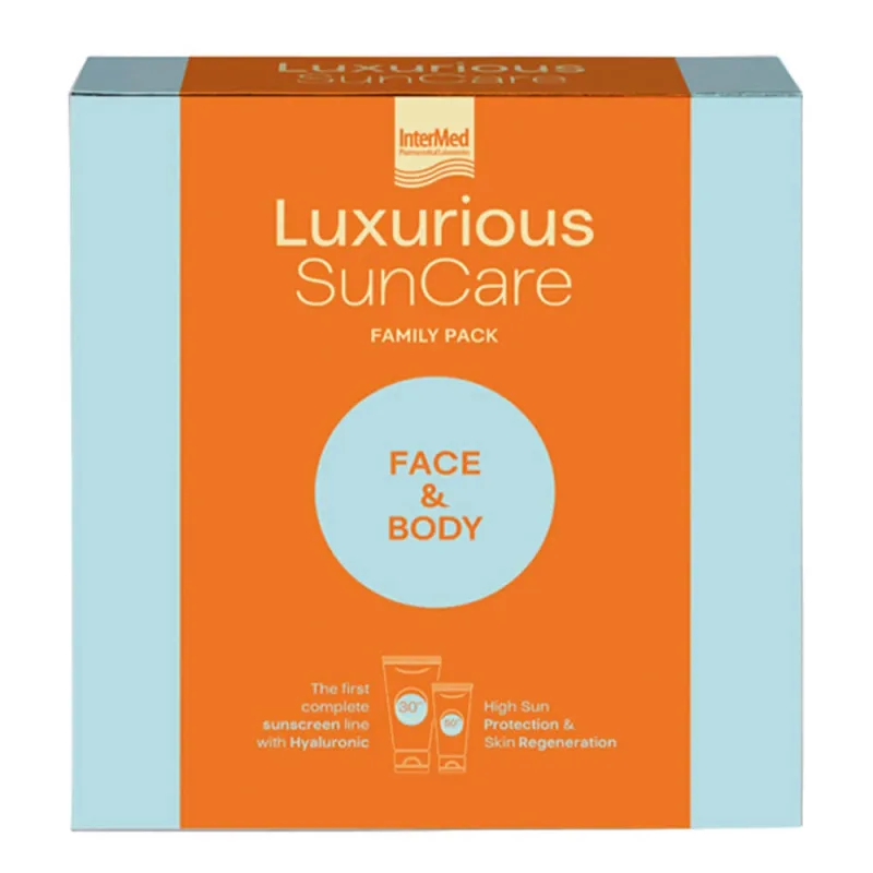 Pachet luxos de protecție solară cu cremă de față SPF50 75ml și cremă de corp SPF30 200ml — preț și oferte