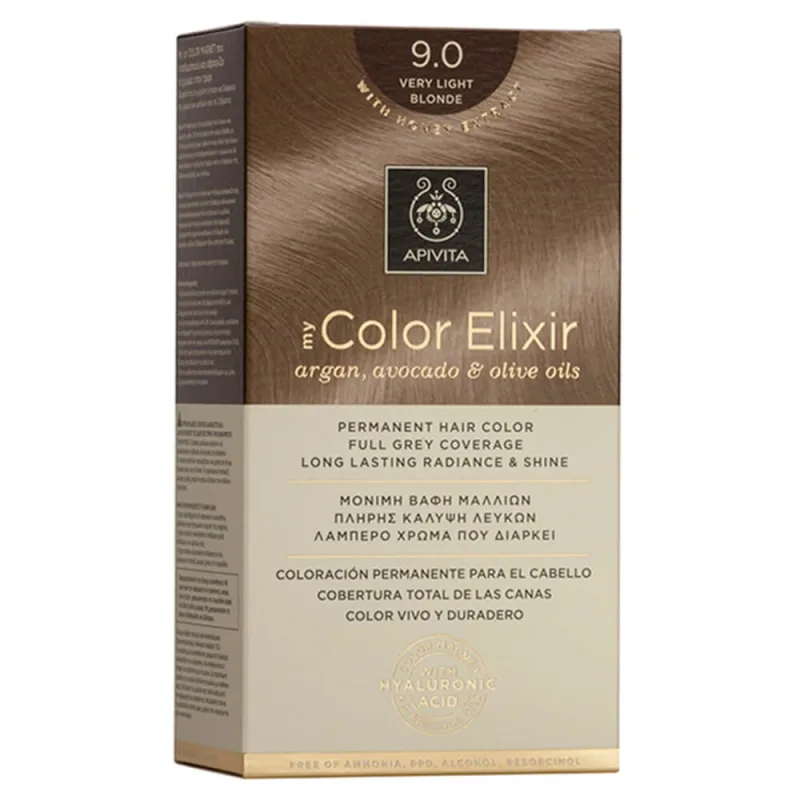 Apivita My Color Elixir Permanent Hair Color N9.0 Blond foarte deschis — preț și oferte