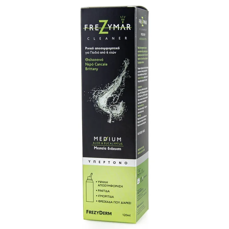 Frezyderm Frezymar Cleaner Hypertonic Aloe & Eucalyptus Medium Diffusion 120ml — preț și oferte