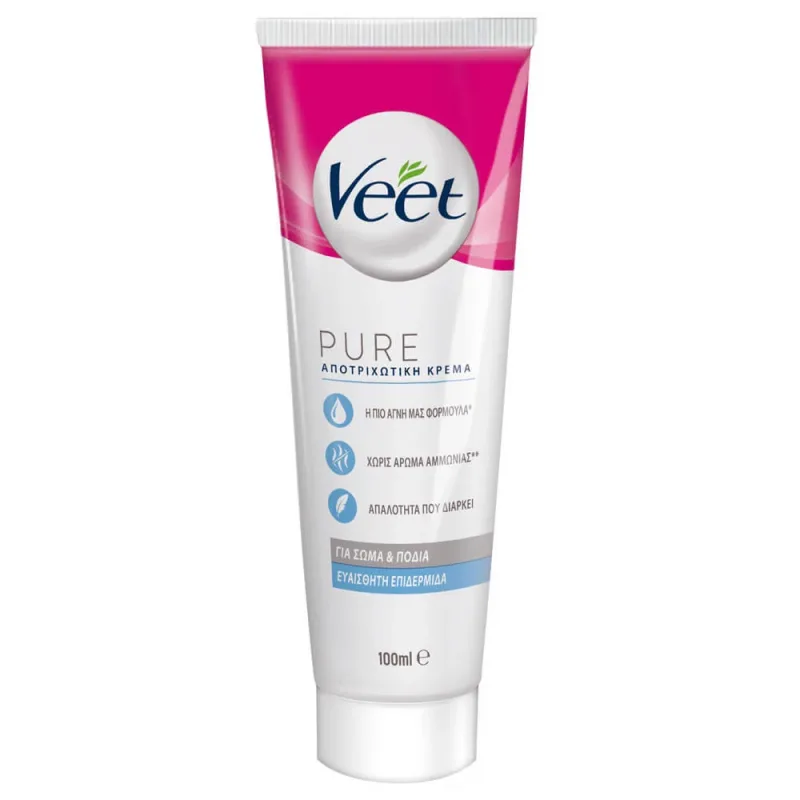 Veet Pure Cremă depilatoare pentru piele sensibilă 100ml — preț și oferte