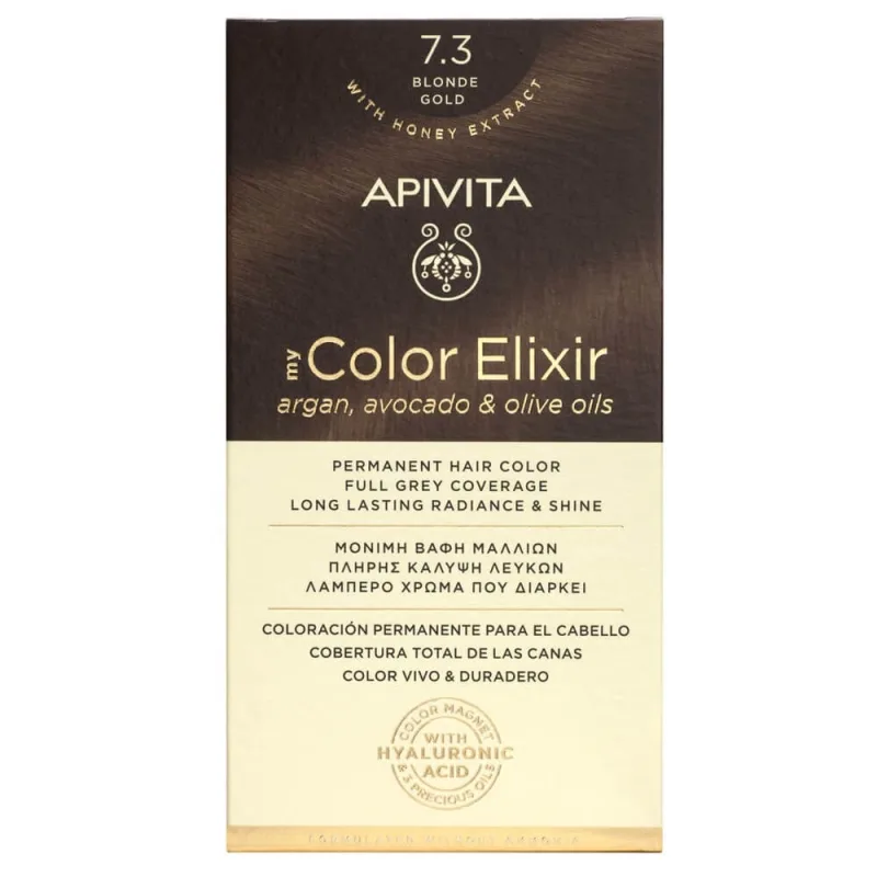 Apivita My Color Elixir Permanent Hair Color N7.3 Blond aur — preț și oferte