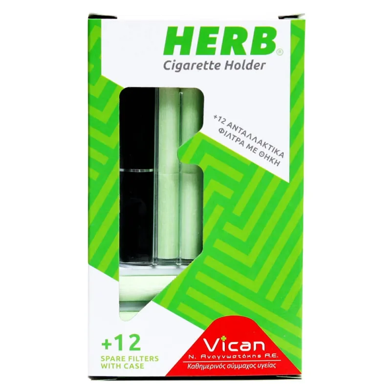 Suport de țigări Vican Herb cu 12 filtre și cutie — preț și oferte