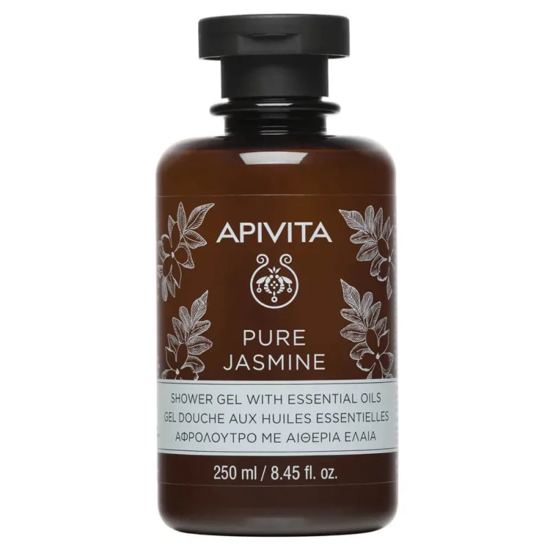 Gel de duș Apivita Pure Jasmine cu uleiuri esențiale 250ml — preț și oferte
