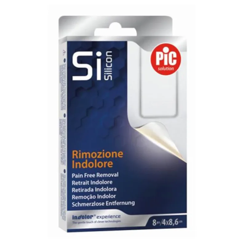 Pic Silicon 4x8,6cm 8pcs Steril autoadeziv Painless Removal Gauze — preț și oferte