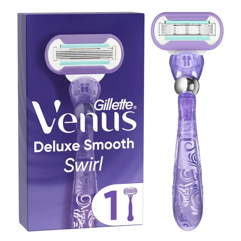 Aparat de bărbierit Gillette Venus Deluxe Smooth Swirl și cap de înlocuire — preț și oferte