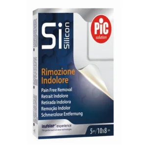 Pic Silicon 10x8cm 5pcs Steril autoadeziv Painless Removal Gauze