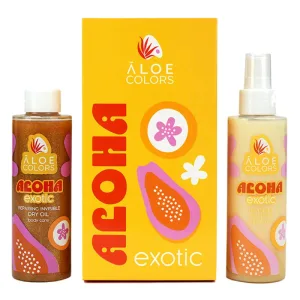 Aloe+ Colors Aloha Exotic Set cu Invisible Oil Mist 150ml & Repairing Invisible Dry Oil 150ml