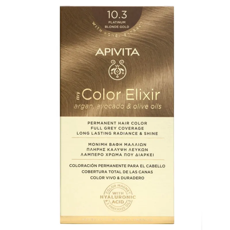 Apivita My Color Elixir Permanent Hair Color N10.3 Blond Gold — preț și oferte