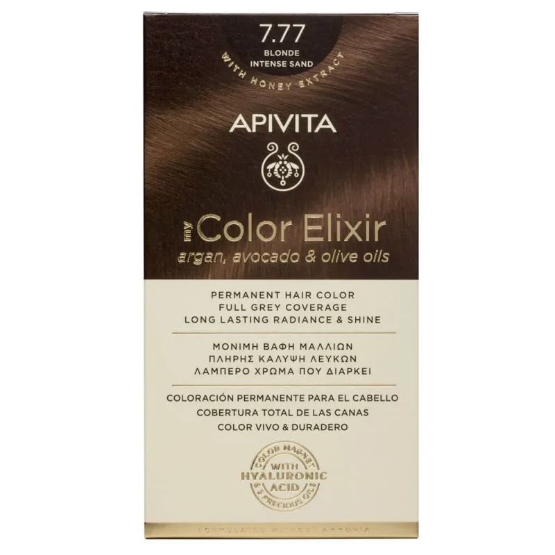 Apivita My Color Elixir Permanent Hair Color N7,77 Blonde bej intens — preț și oferte