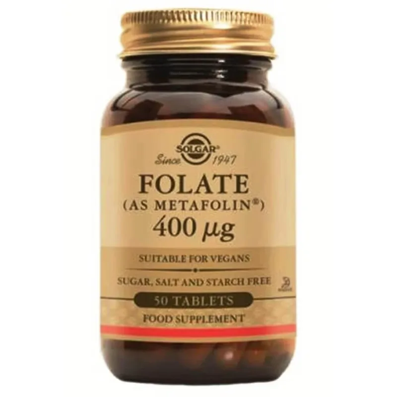 Solgar Folate 400 μg (ca Metafolin) 50 file — preț și oferte