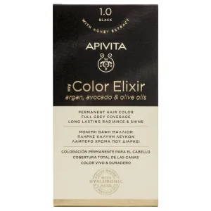 Apivita My Color Elixir Permanent Hair Color N1.0 Negru natural
