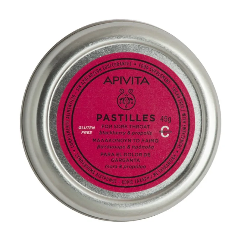Apivita Blackberry & Propolis Pastile 45gr — preț și oferte