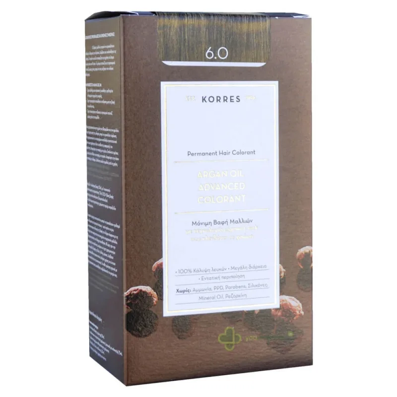 Korres Argan Oil Advanced Colorant N 6.0 Blond închis Natural — preț și oferte