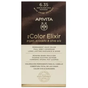 Apivita My Color Elixir Permanent Hair Color N6,35 Blond închis miere mahon