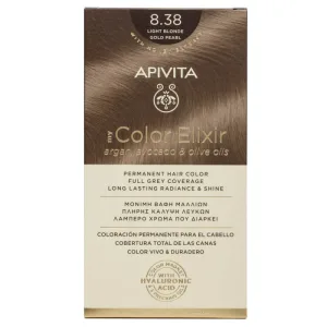 Apivita My Color Elixir Permanent Hair Color N8,38 Blond deschis miere perla
