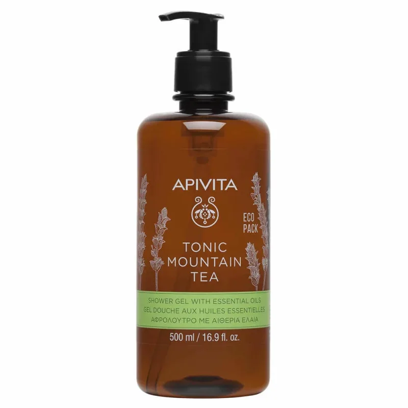 Apivita Eco Pack Tonic Mountain Tea Gel de duș cu uleiuri esențiale 500ml — preț și oferte