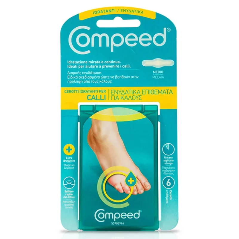 Compeed Pads hidratante medii pentru calusuri 6pcs — preț și oferte