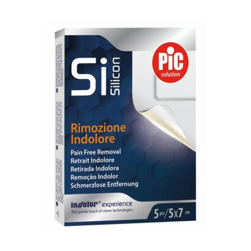 Pic Silicon 5x7cm 5pcs Steril autoadeziv Painless Removal Gauze — preț și oferte